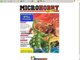 Web original del primer proyecto Microhobby Online
